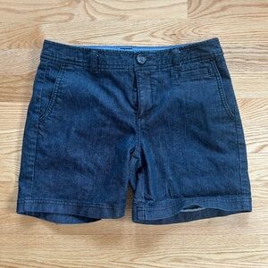 Dockers Dark Blue Jean Shorts size 4 mom Jean mom shorts